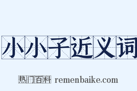 小小子近义词是什么意思的图片